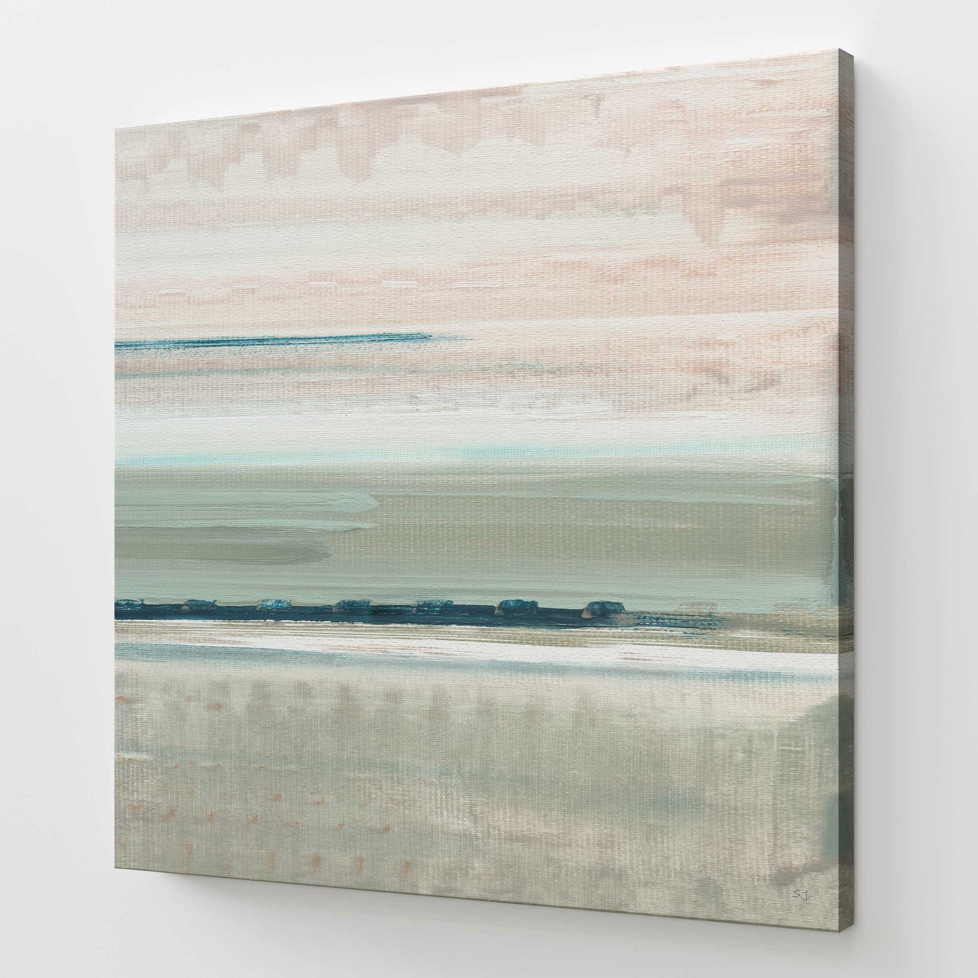 [Color:Stretched Canvas], Picture of art at an angle