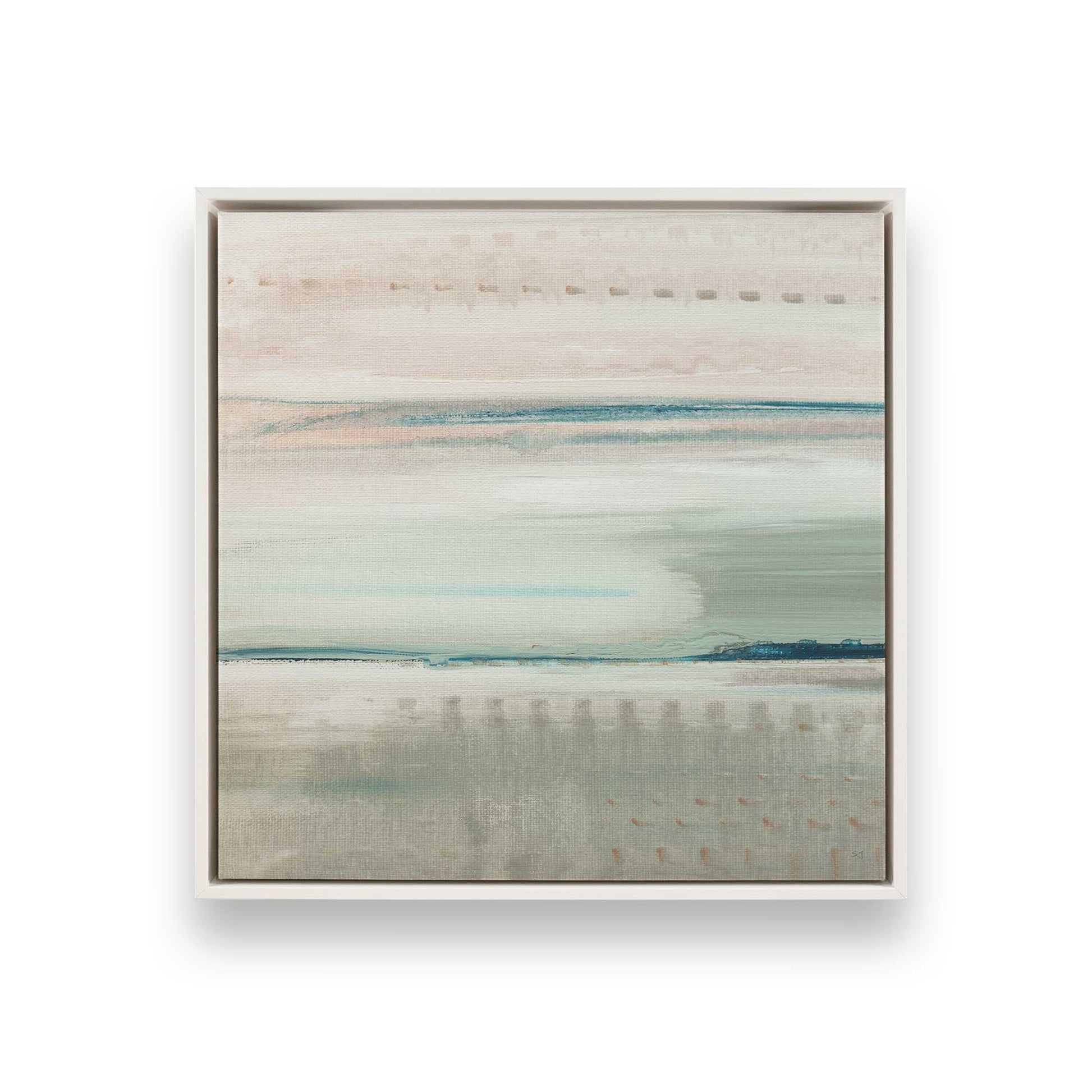 [Color:Opaque White], Picture of art in a White frame