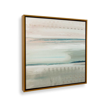 [Color:Polished Gold], Picture of art in a Polished Gold frame at an angle