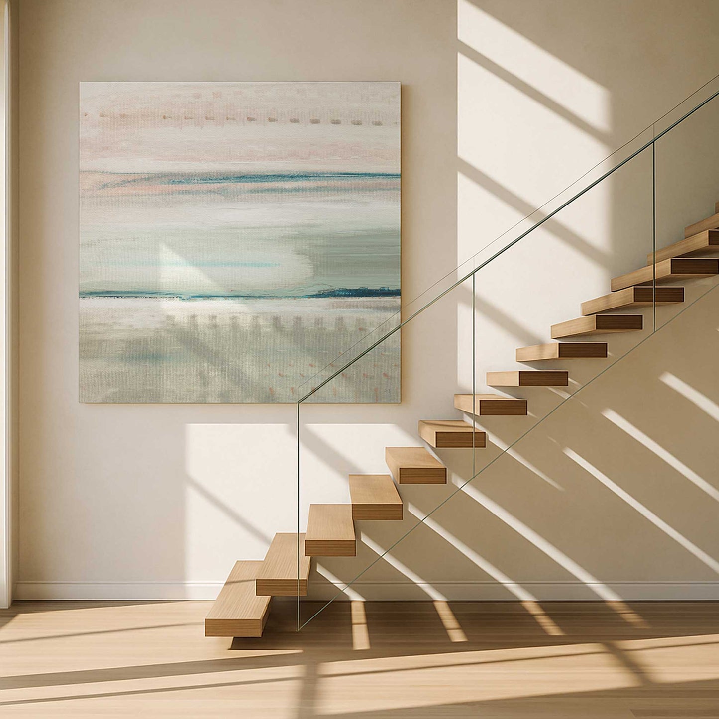 [Color:Stretched Canvas], Picture of art in a room