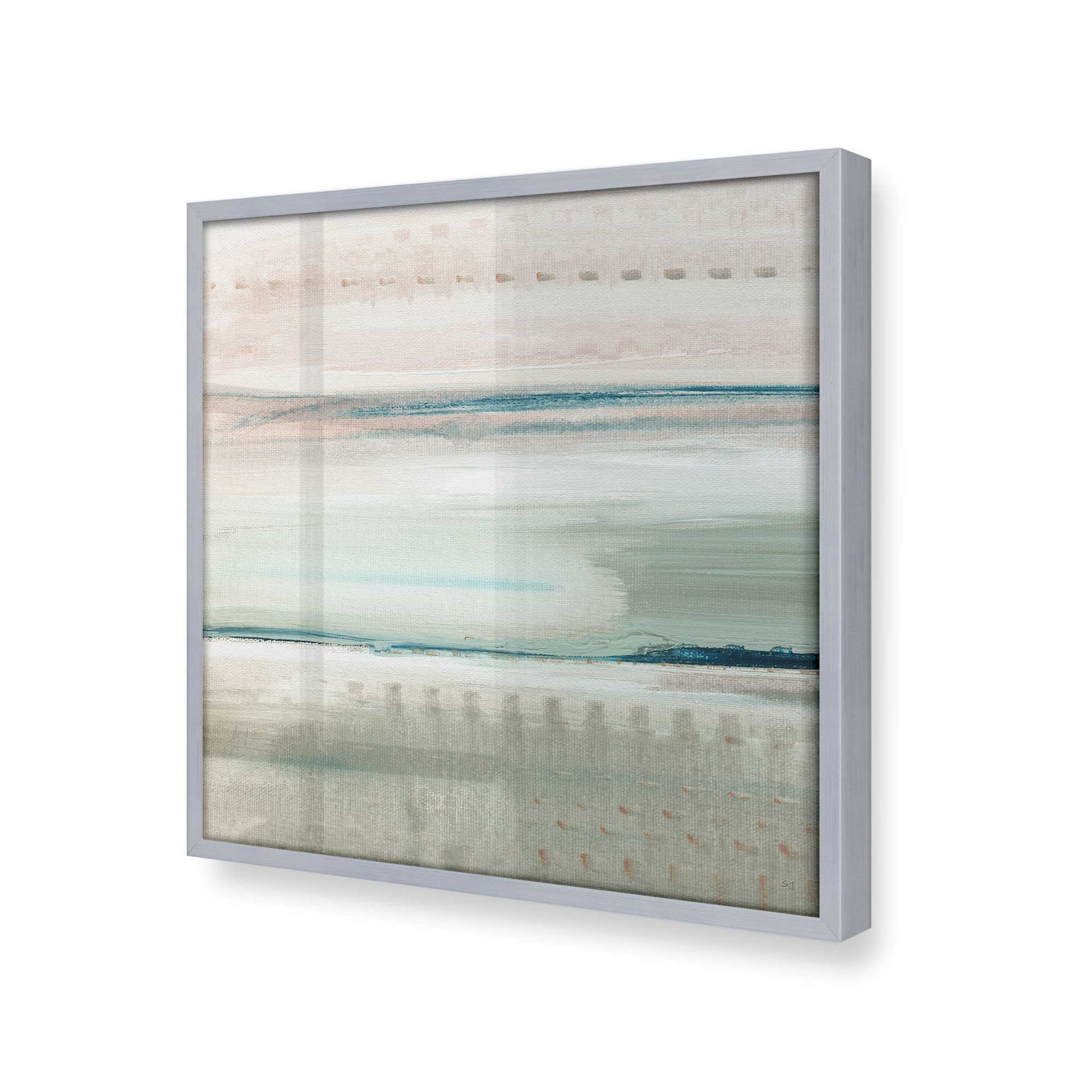 [Color:Polished Chrome], Picture of art in a Polished Chrome frame at an angle