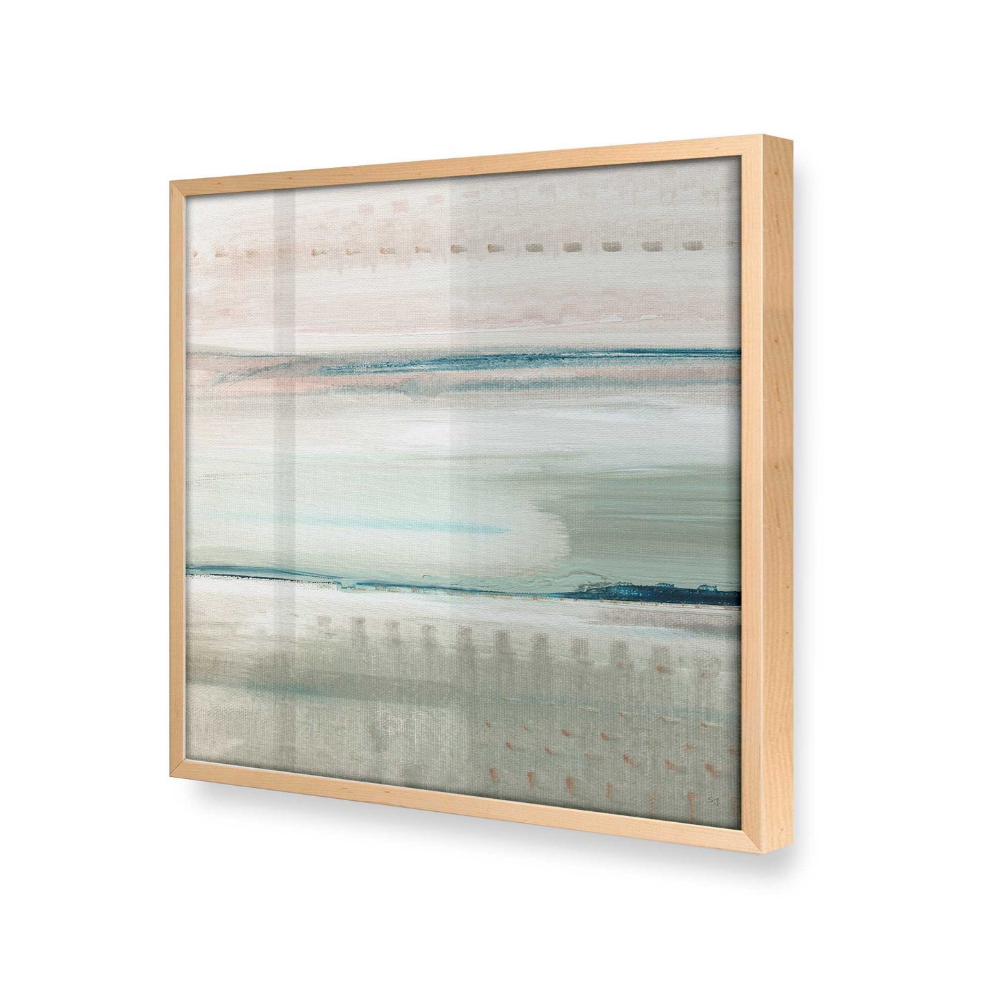 [Color:Raw Maple], Picture of art in a Raw Maple frame at an angle