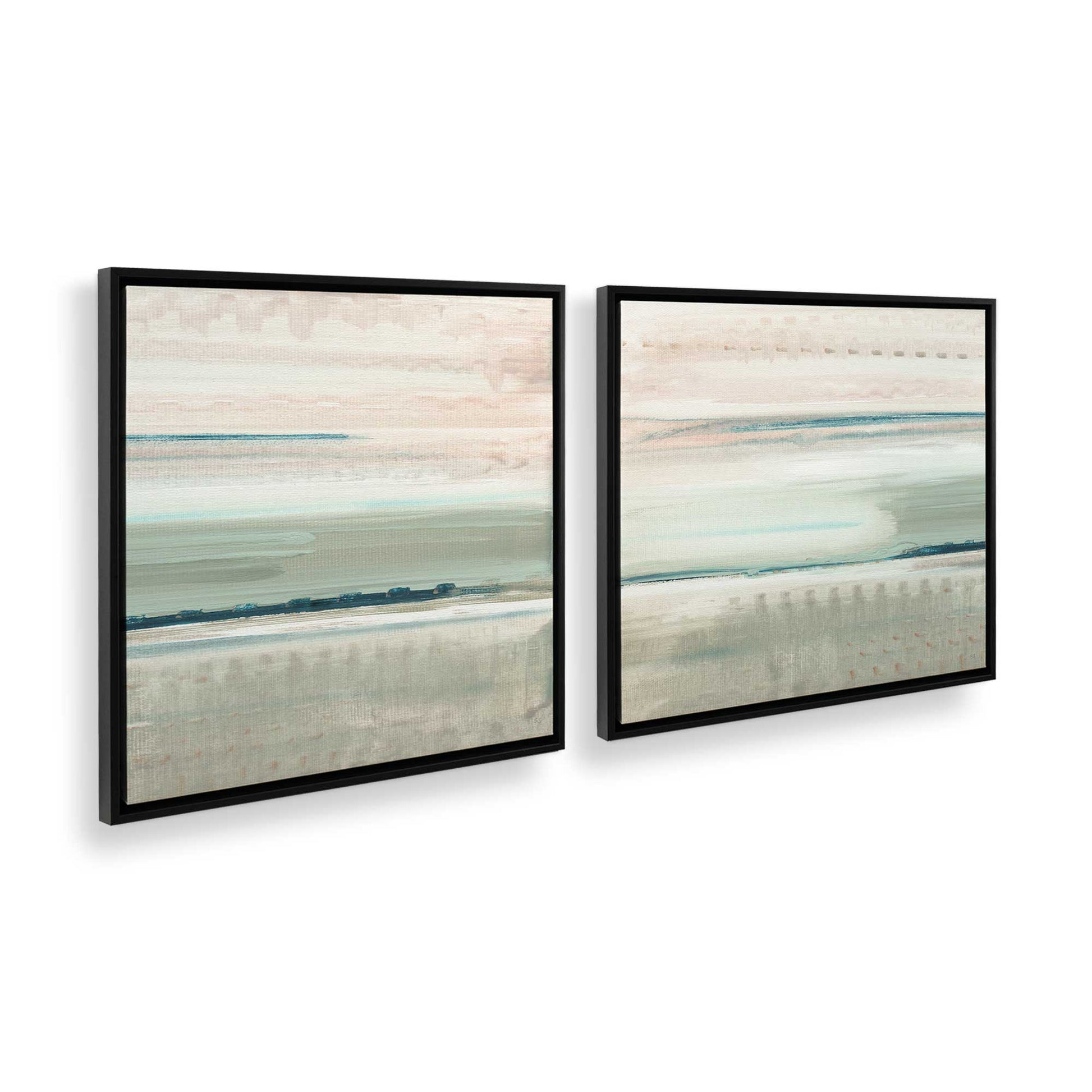 [Color:Satin Black], Picture of art in a Satin Black frame at an angle