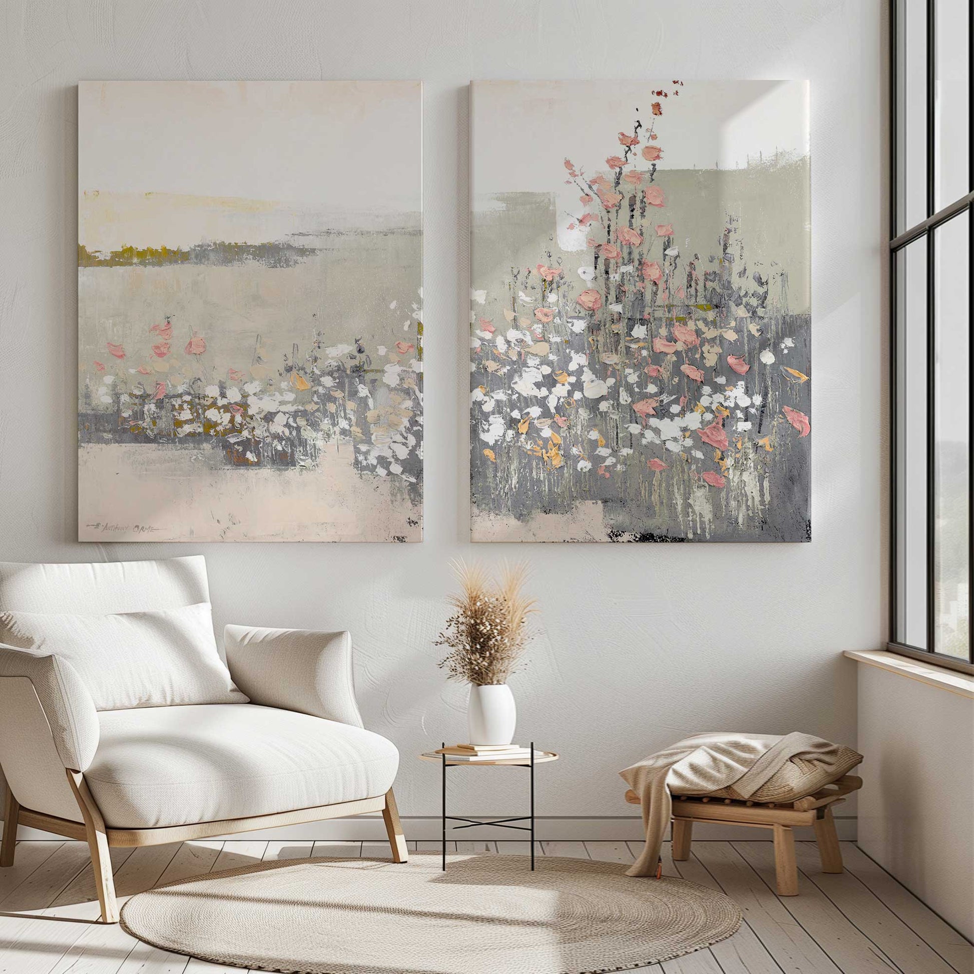 [Color:Stretched Canvas], Picture of art in a room