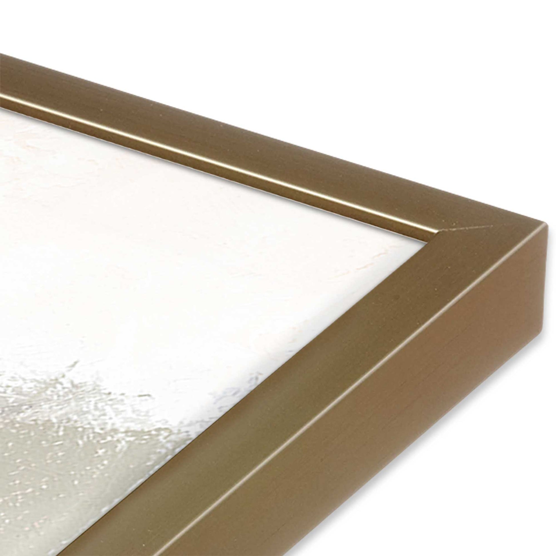 [Color:Brushed Gold], Picture of art in a Brushed Gold frame of the corner