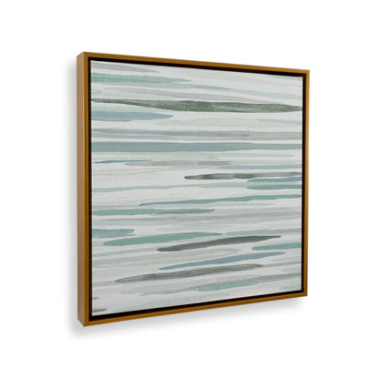 [Color:Polished Gold], Picture of art in a Polished Gold frame at an angle