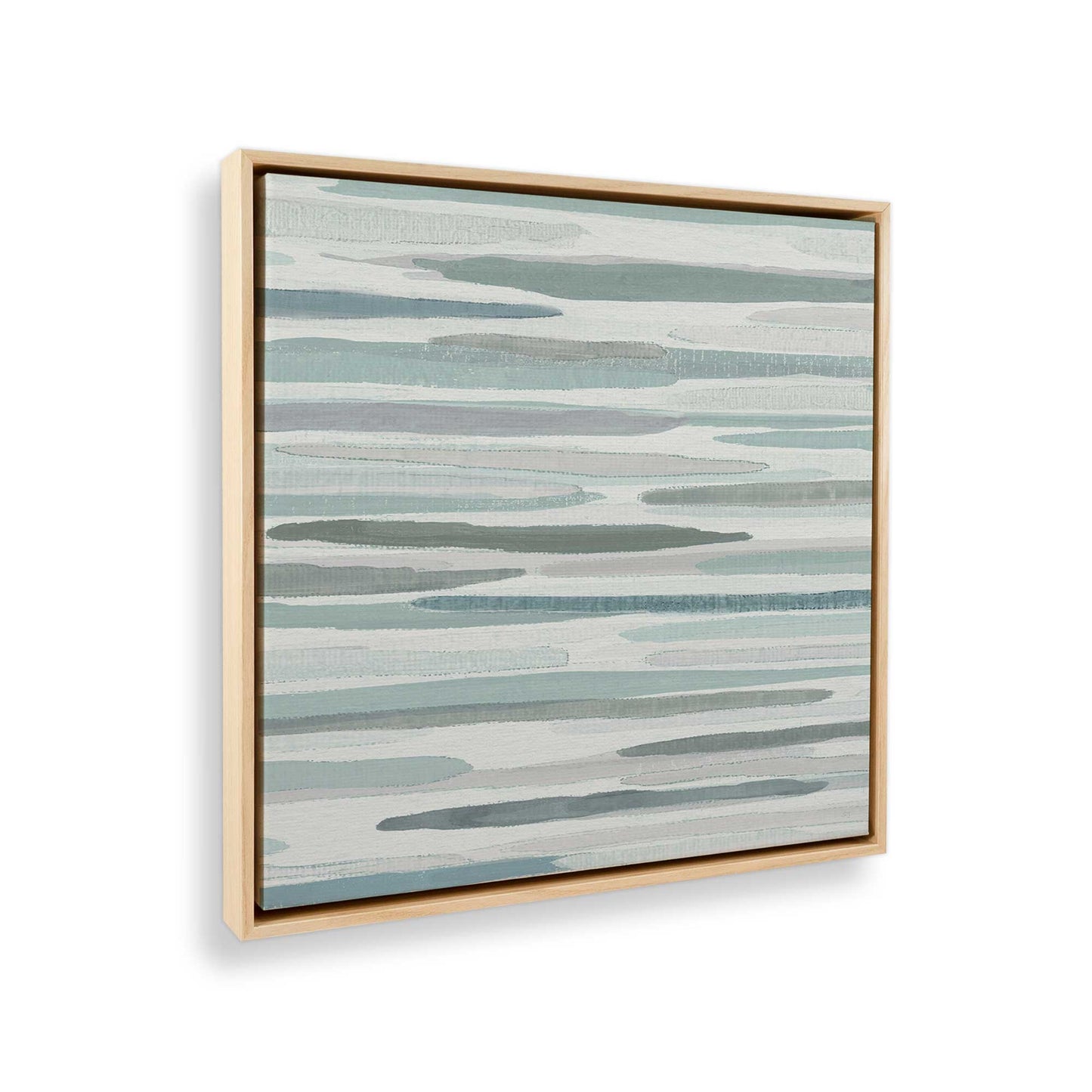 [Color:American Maple], Picture of art in a American Maple frame at an angle