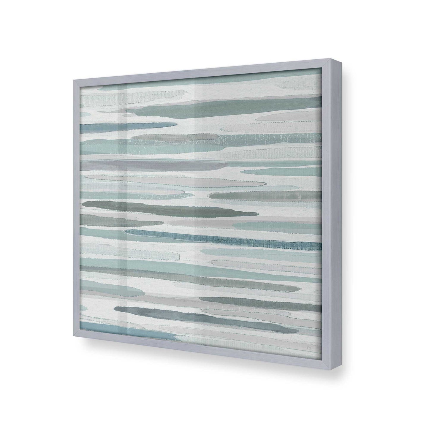 [Color:Polished Chrome], Picture of art in a Polished Chrome frame at an angle