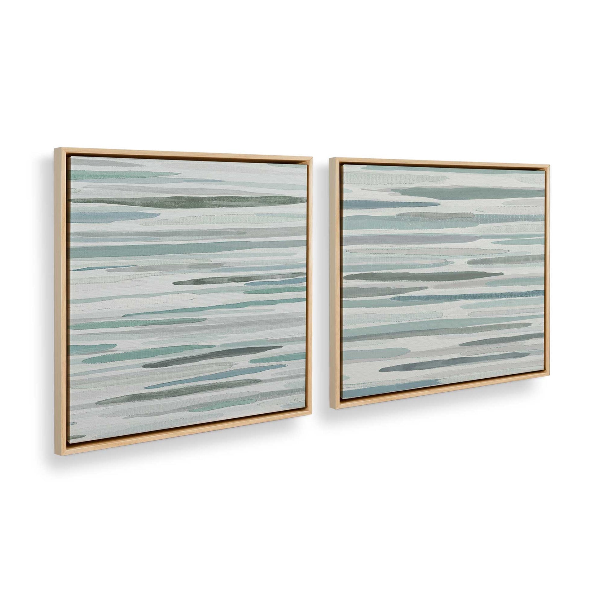 [Color:American Maple] Picture of art in a American Maple frame at an angle