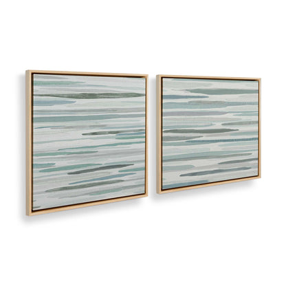 [Color:American Maple], Picture of art in a American Maple frame at an angle