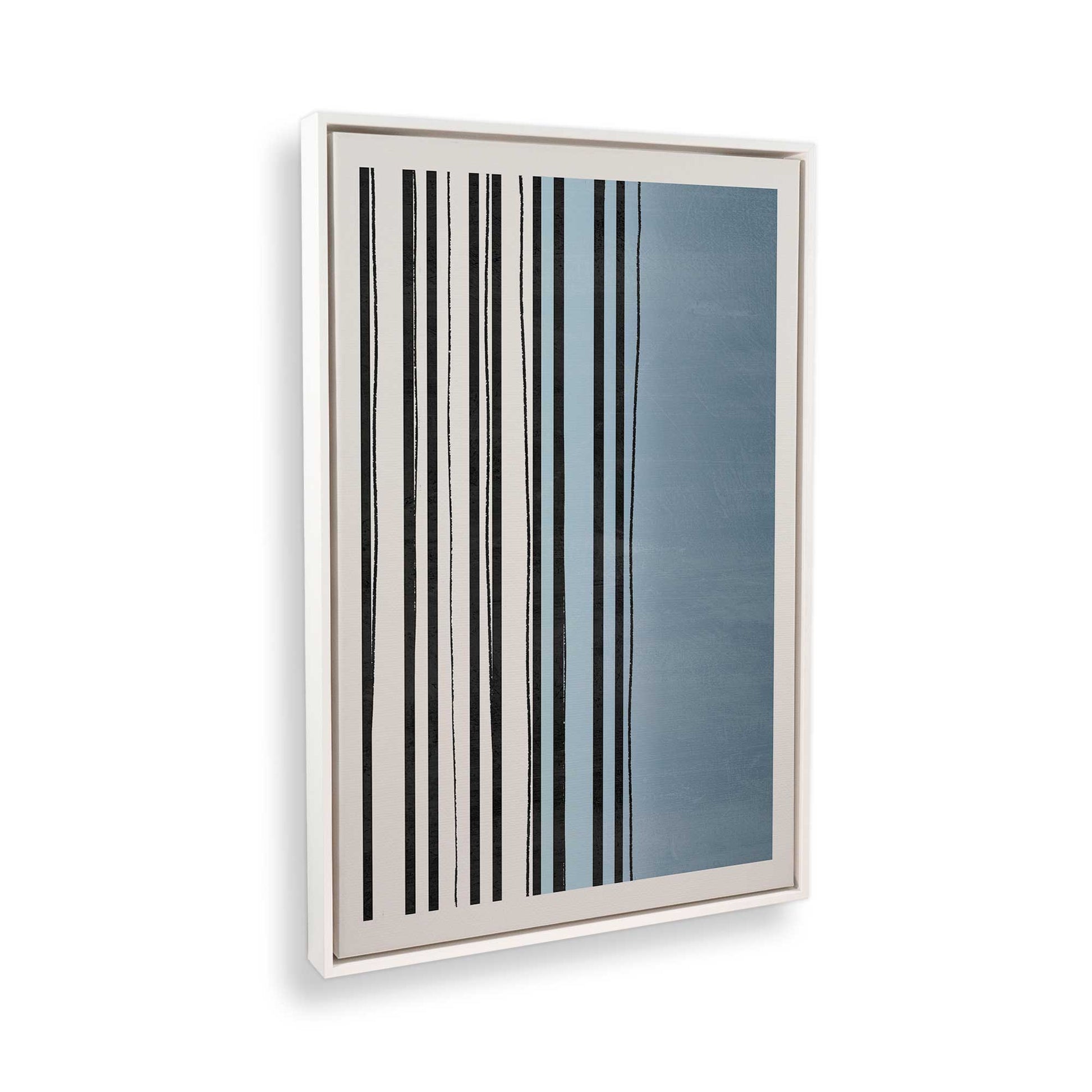 [Color:Opaque White], Picture of art in a White frame at an angle