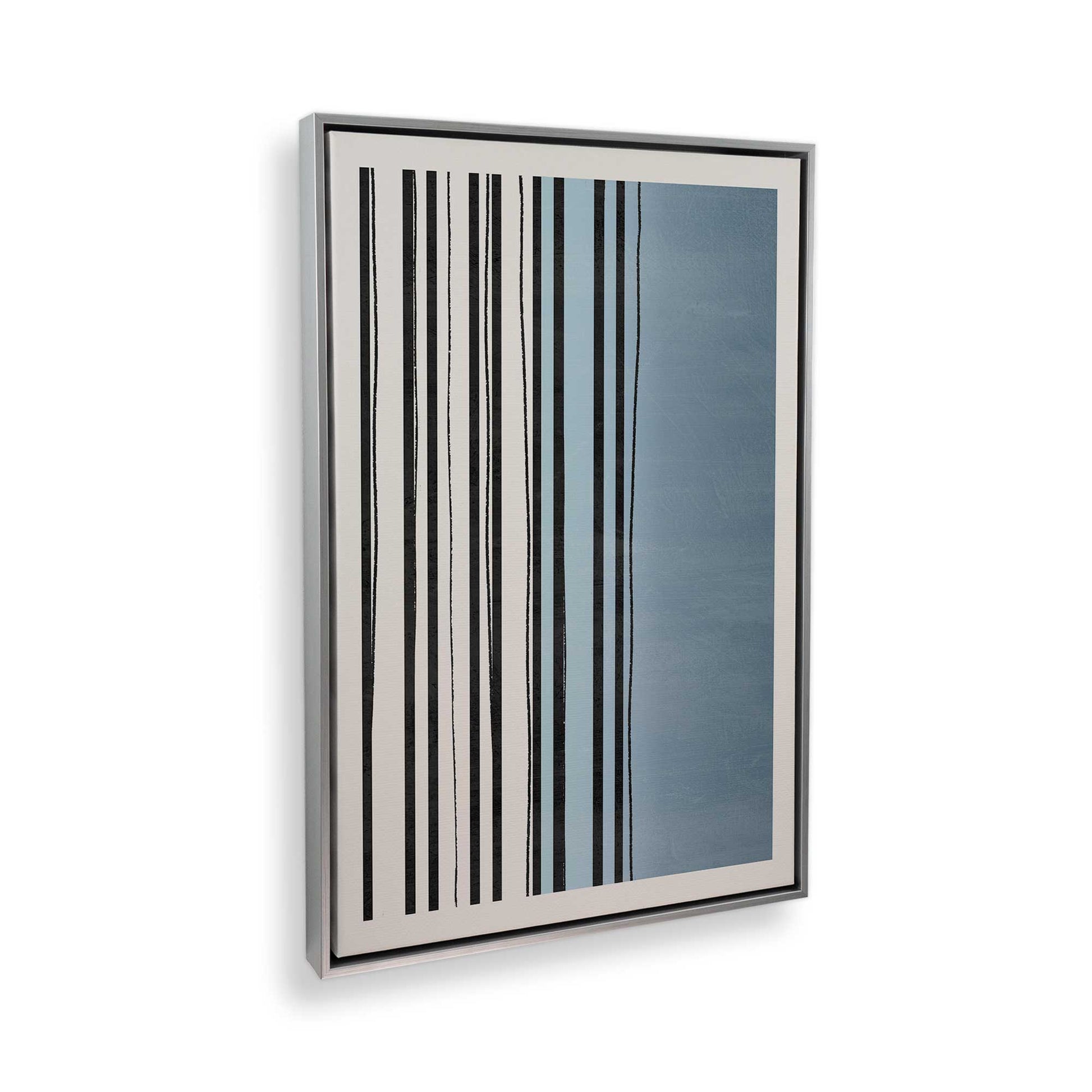 [Color:Polished Chrome], Picture of art in a Polished Chrome frame at an angle