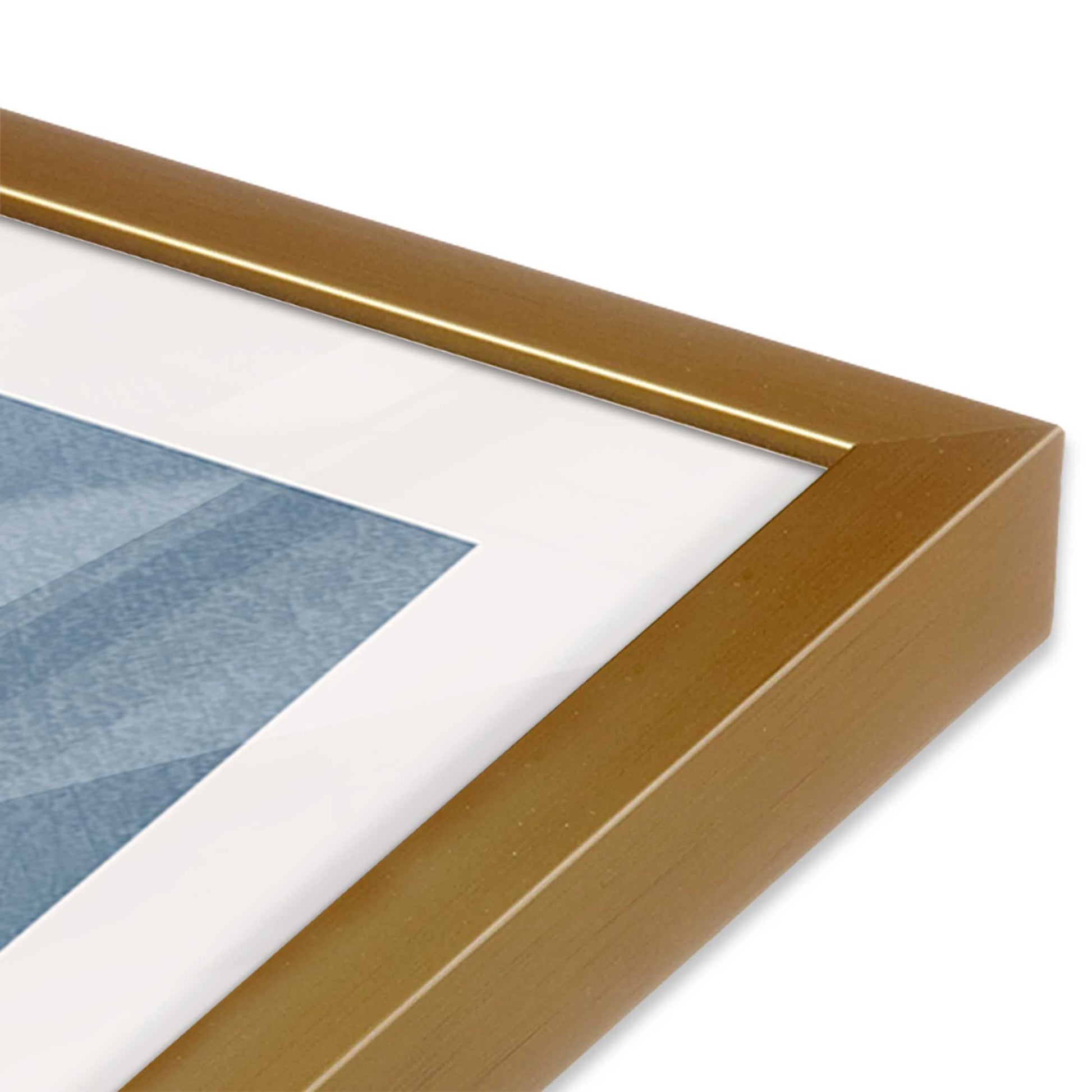 [Color:Polished Gold], Picture of art in a Polished Gold frame of the corner