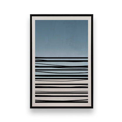 [Color:Satin Black], Picture of art in a Satin Black frame