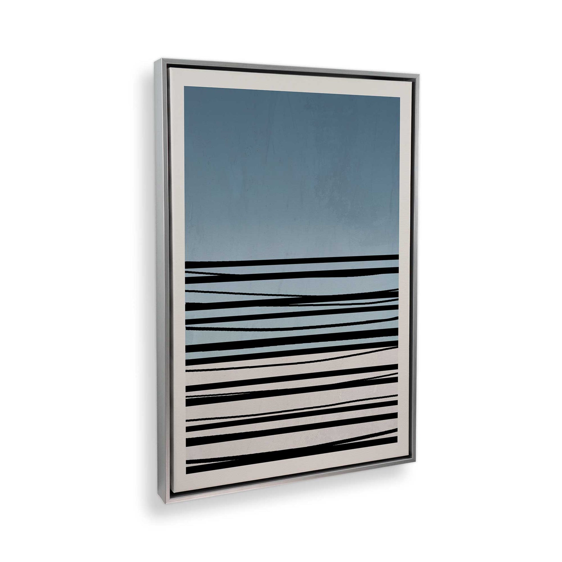 [Color:Polished Chrome], Picture of art in a Polished Chrome frame at an angle