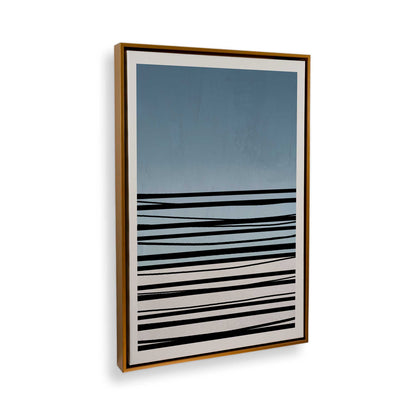 [Color:Polished Gold], Picture of art in a Polished Gold frame at an angle