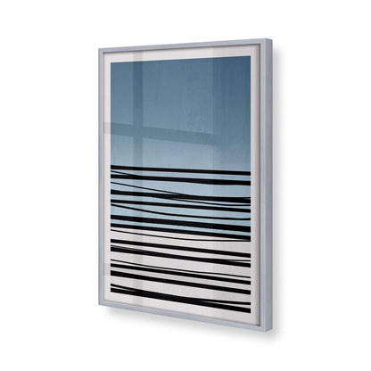 [Color:Polished Chrome], Picture of art in a Polished Chrome frame at an angle