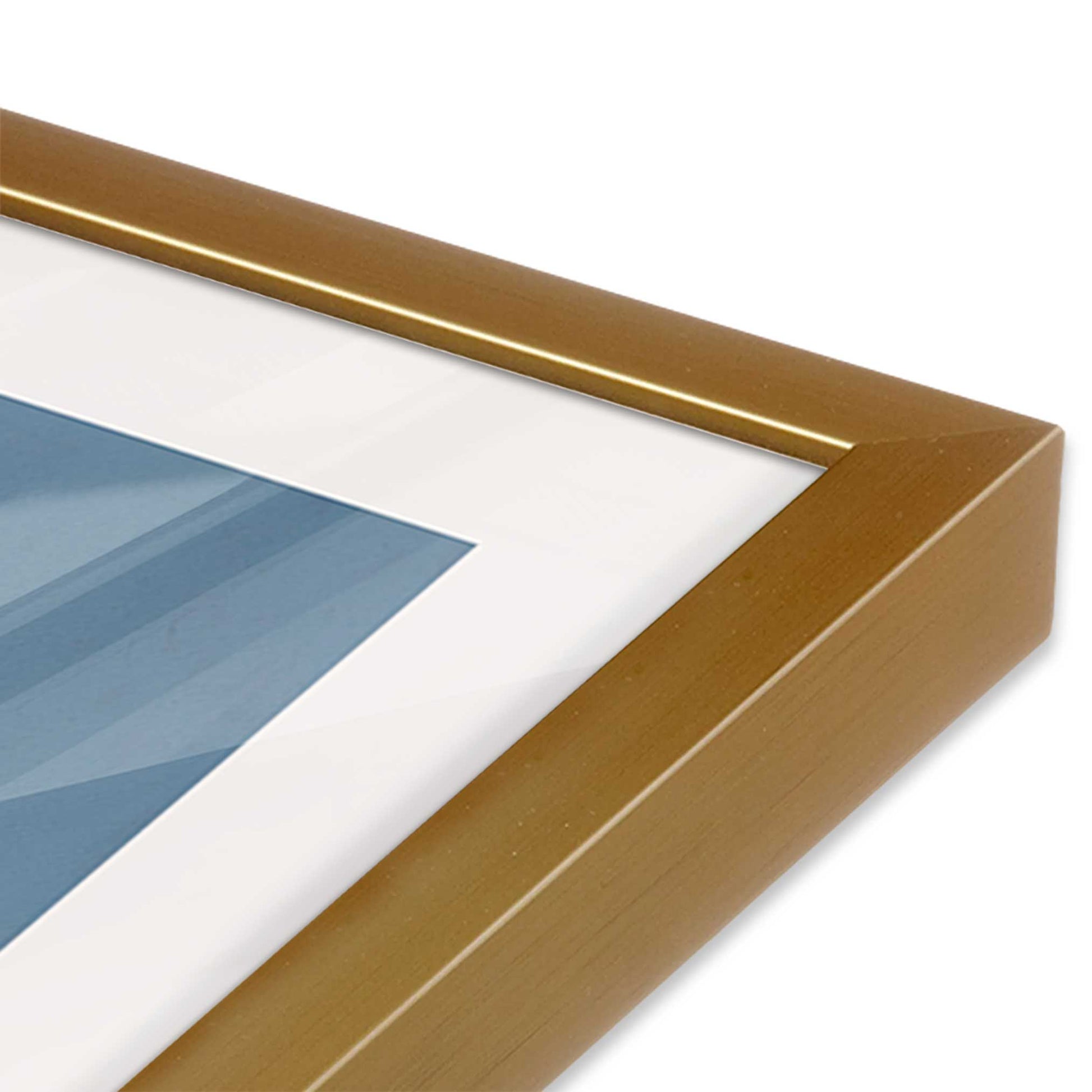 [Color:Polished Gold], Picture of art in a Polished Gold frame of the corner