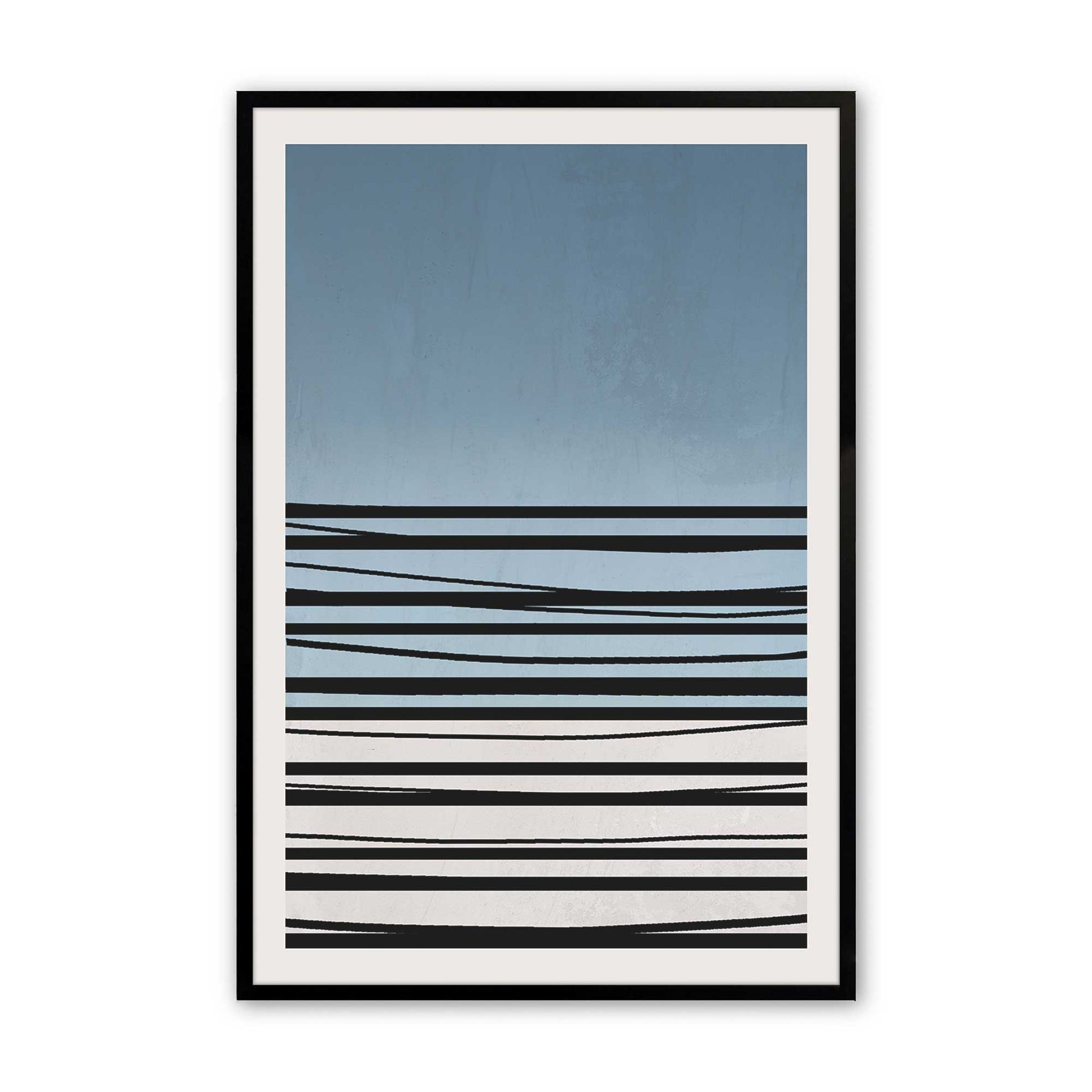 [Color:Satin Black], Picture of art in a Satin Black frame