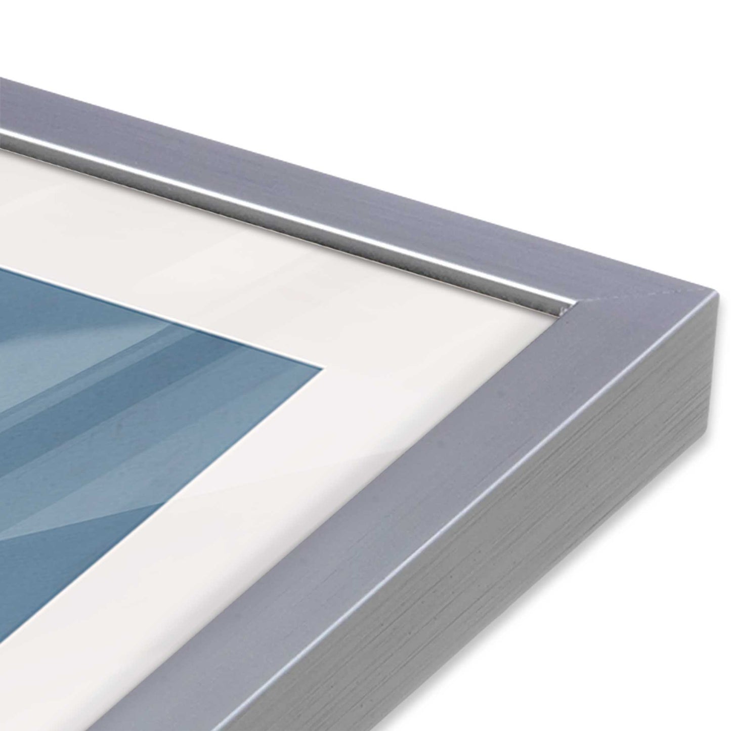 [Color:Polished Chrome], Picture of art in a Polished Chrome frame of the corner #2