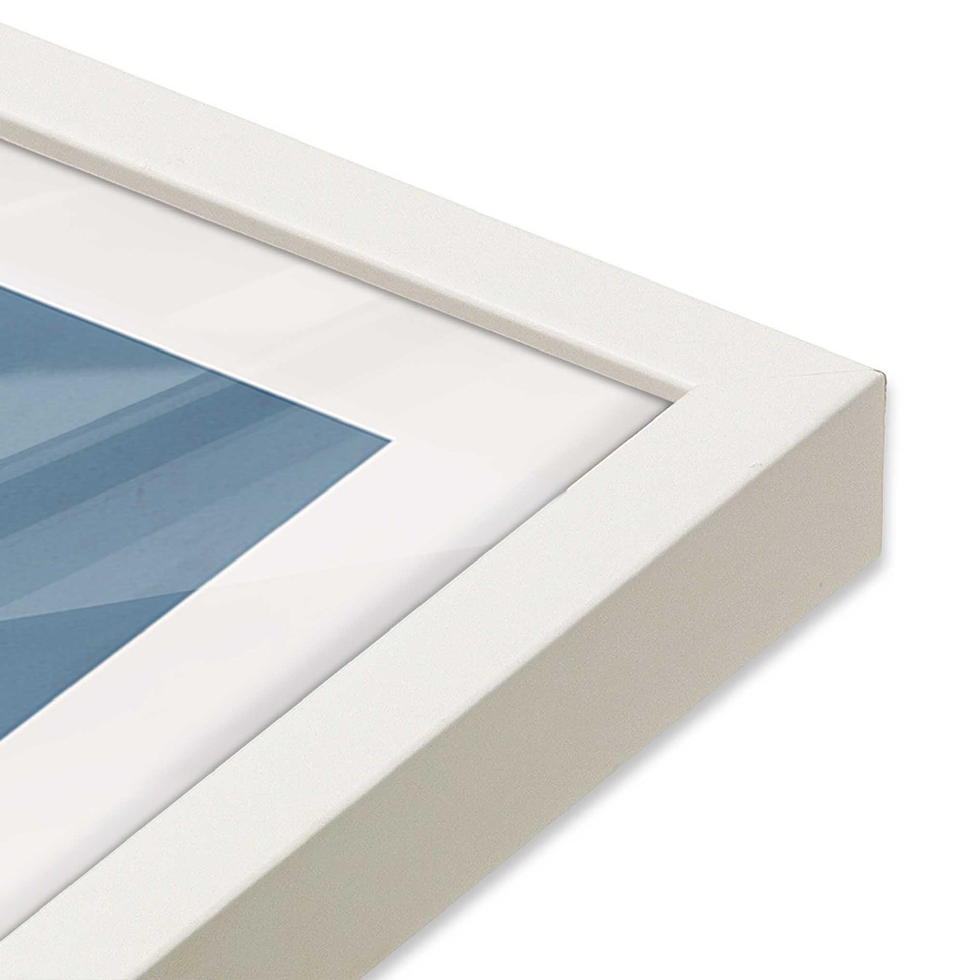 [Color:Opaque White], Picture of art in a Opaque White frame of the corner #2
