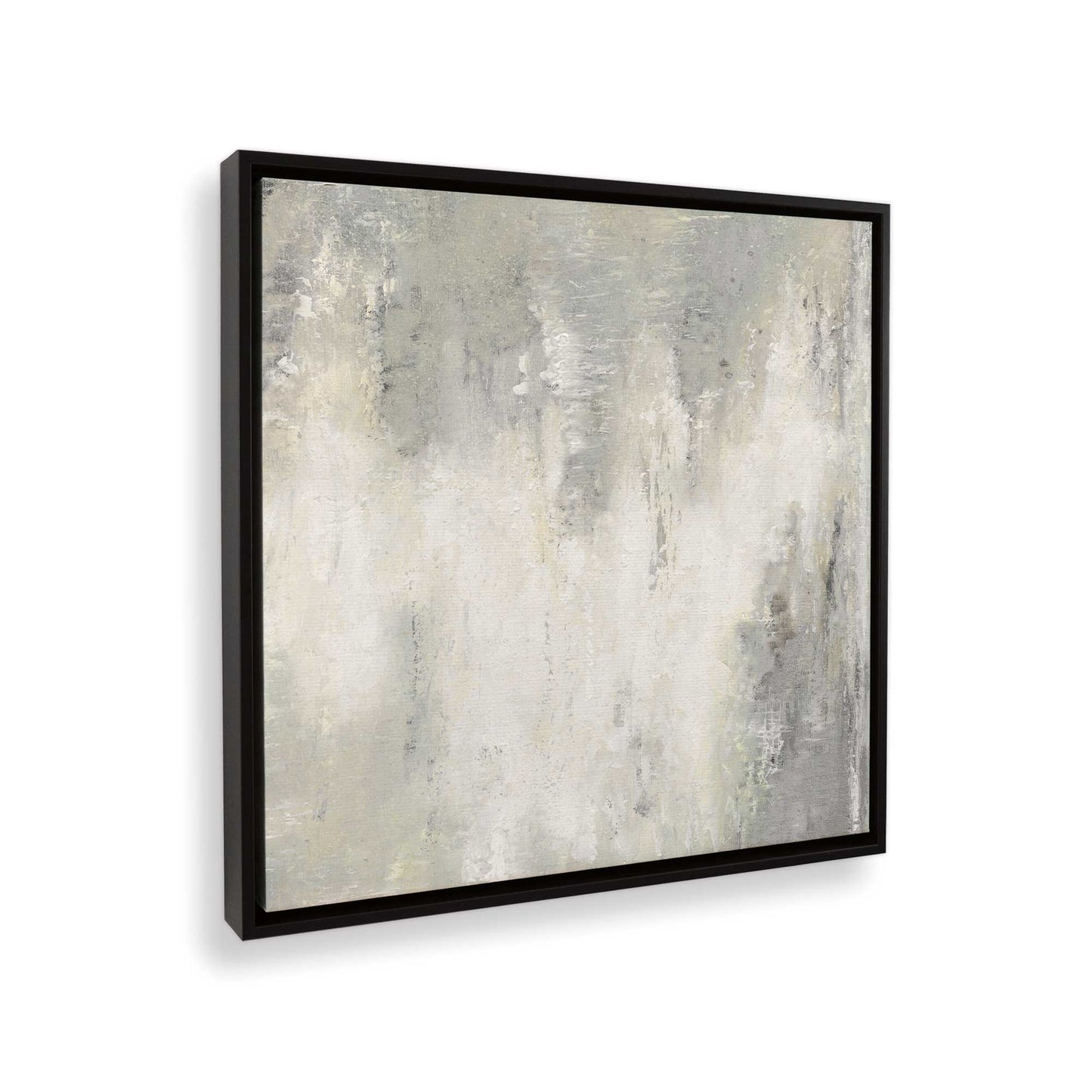 [Color:Satin Black], Picture of art in a Satin Black frame at an angle