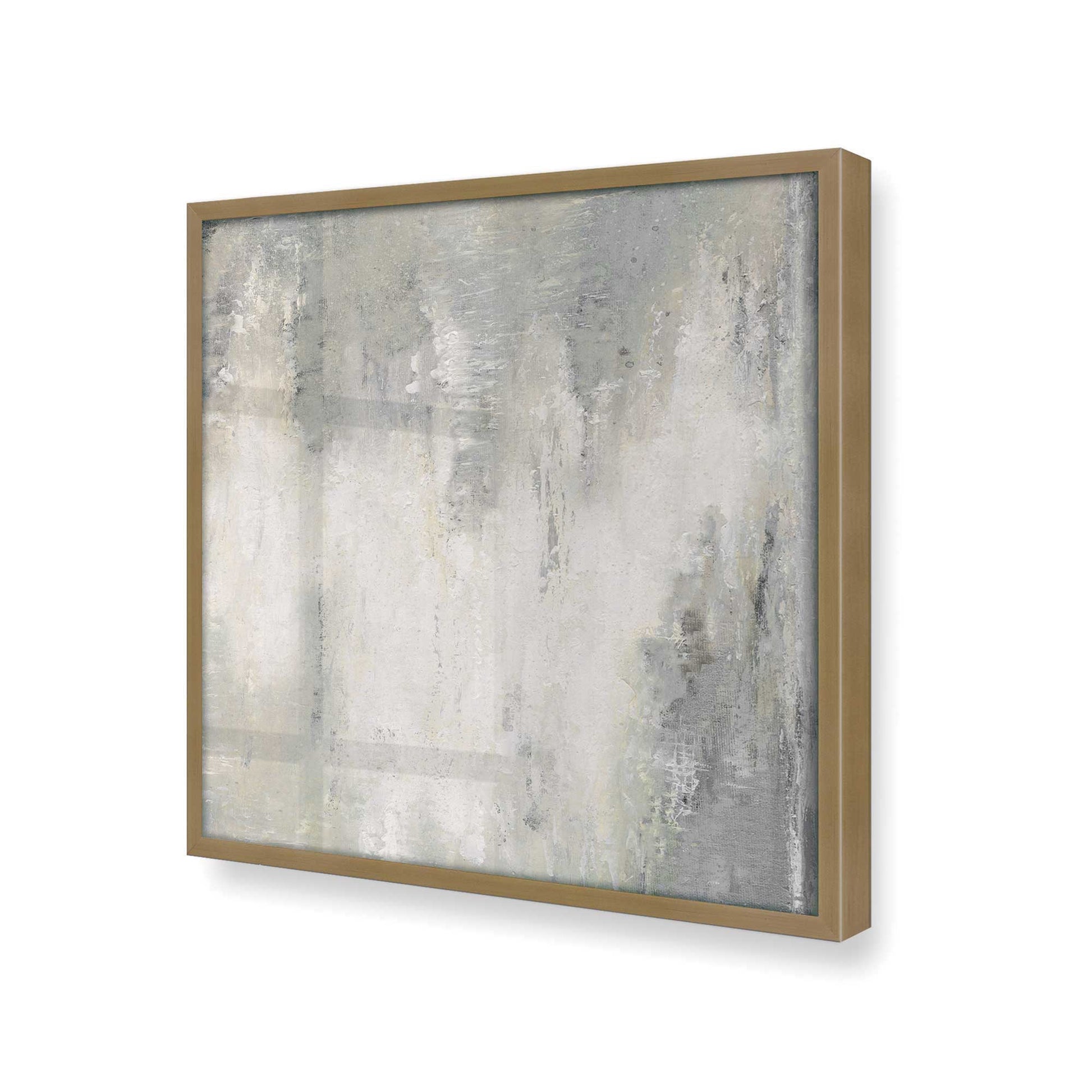 [Color:Brushed Gold], Picture of art in a Brushed Gold frame at an angle