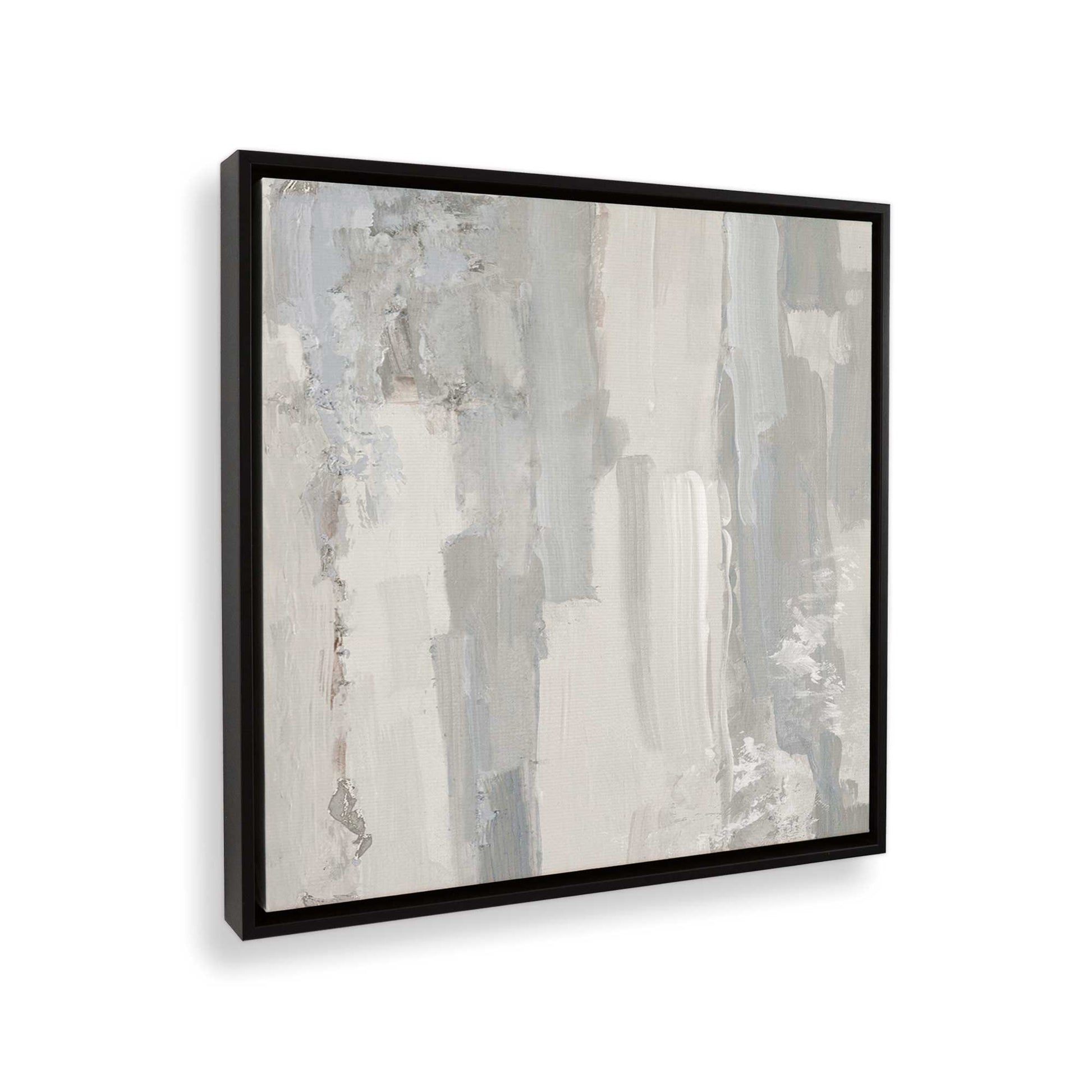 [Color:Satin Black], Picture of art in a Satin Black frame at an angle