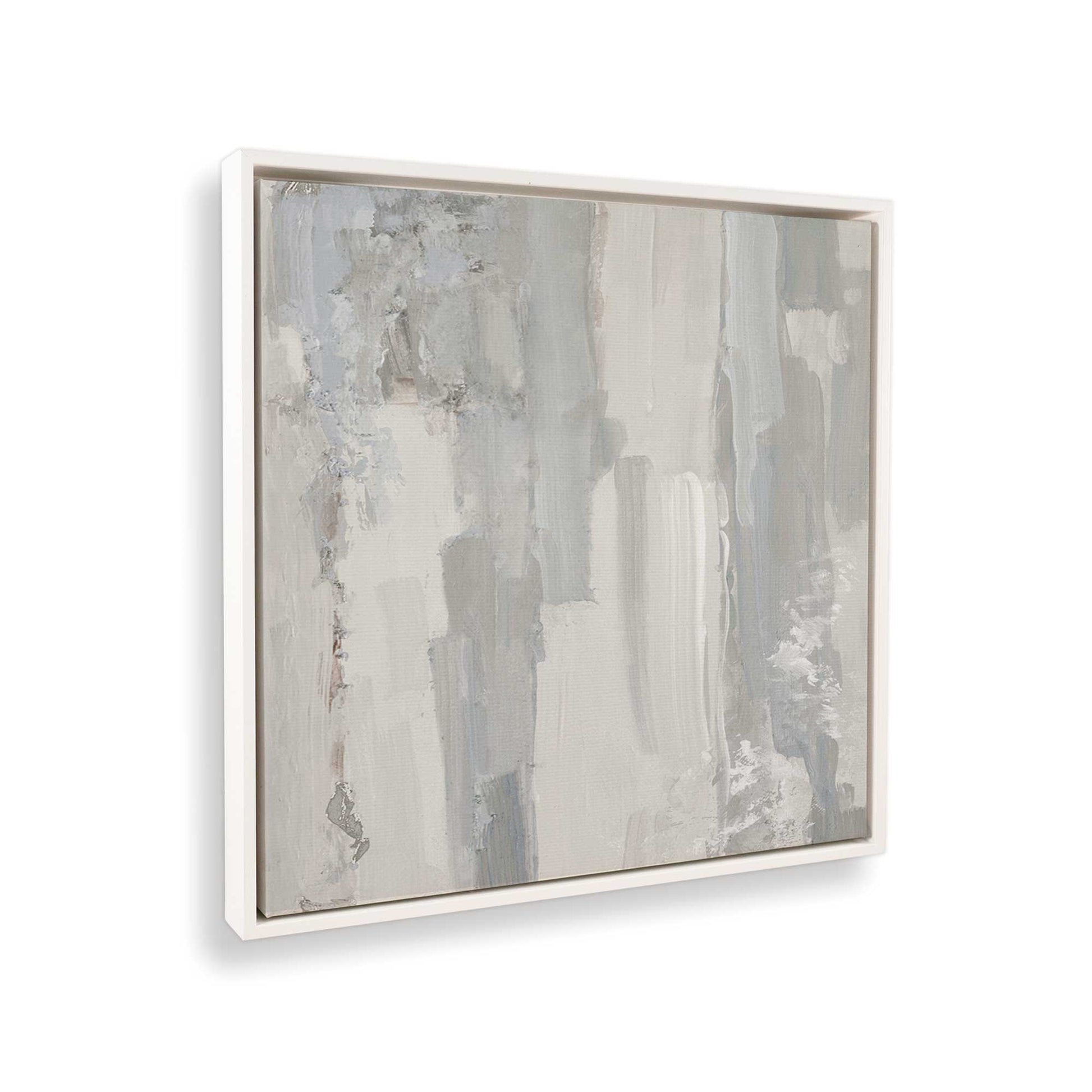 [Color:Opaque White], Picture of art in a White frame at an angle