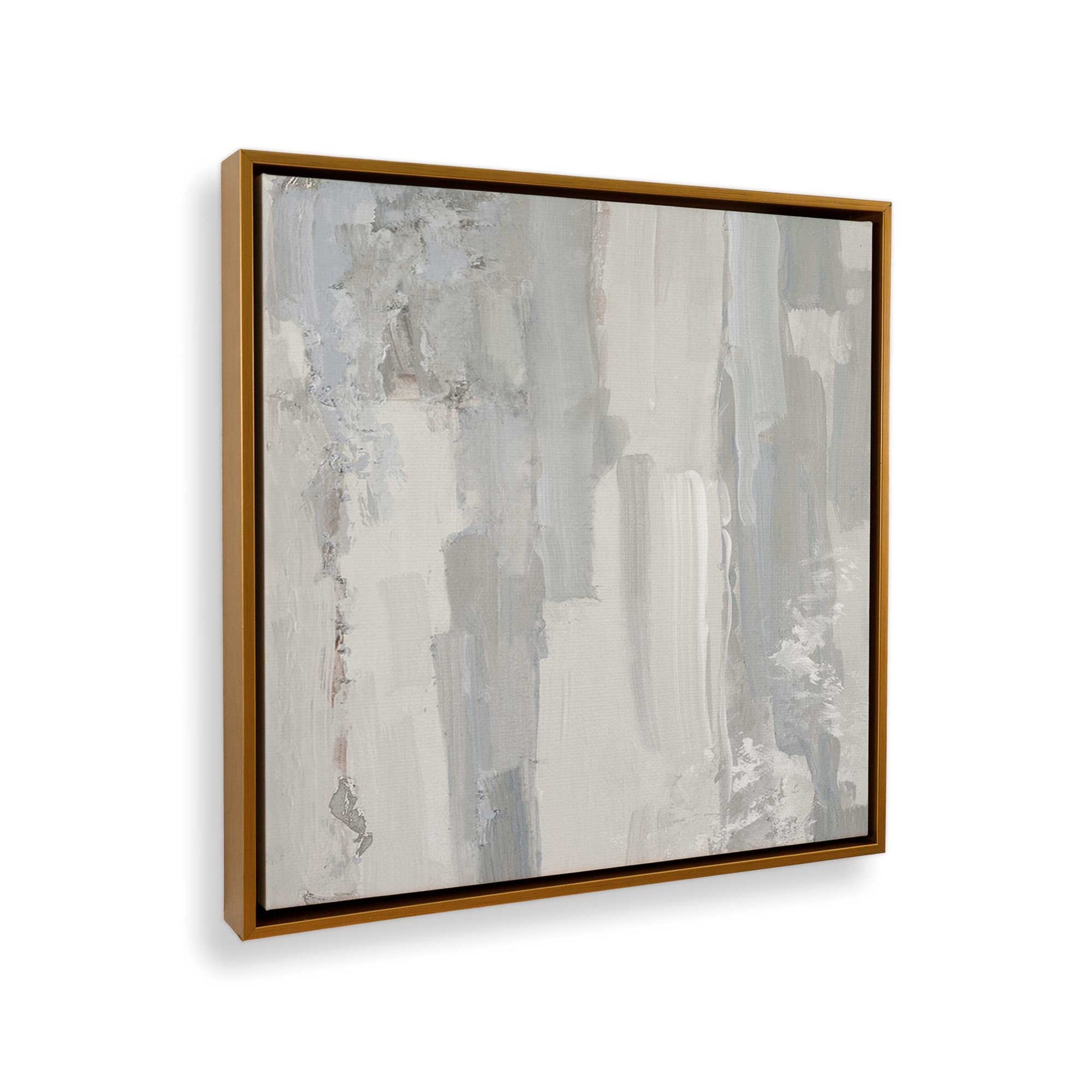 [Color:Polished Gold], Picture of art in a Polished Gold frame at an angle