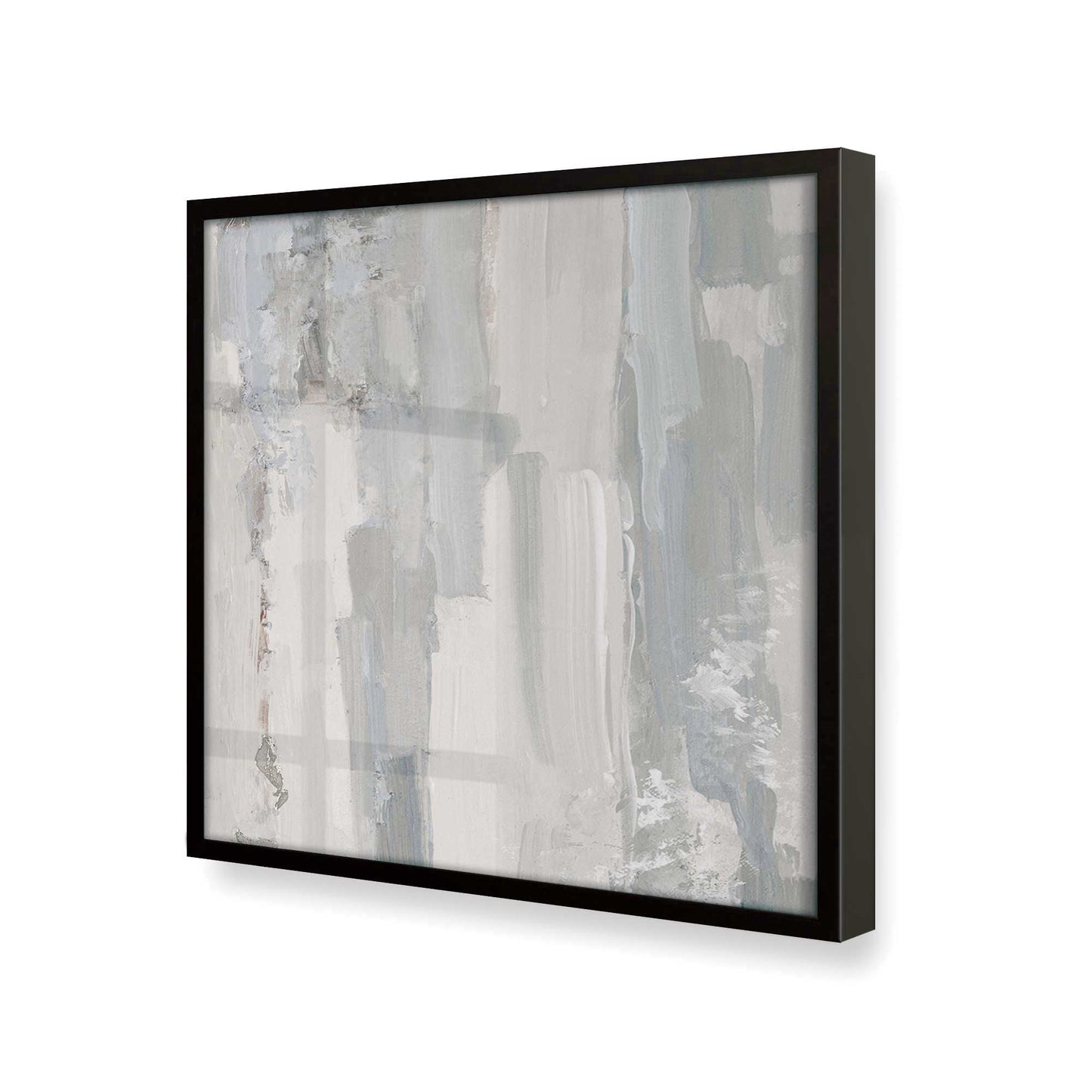 [Color:Satin Black], Picture of art in a Satin Black frame at an angle