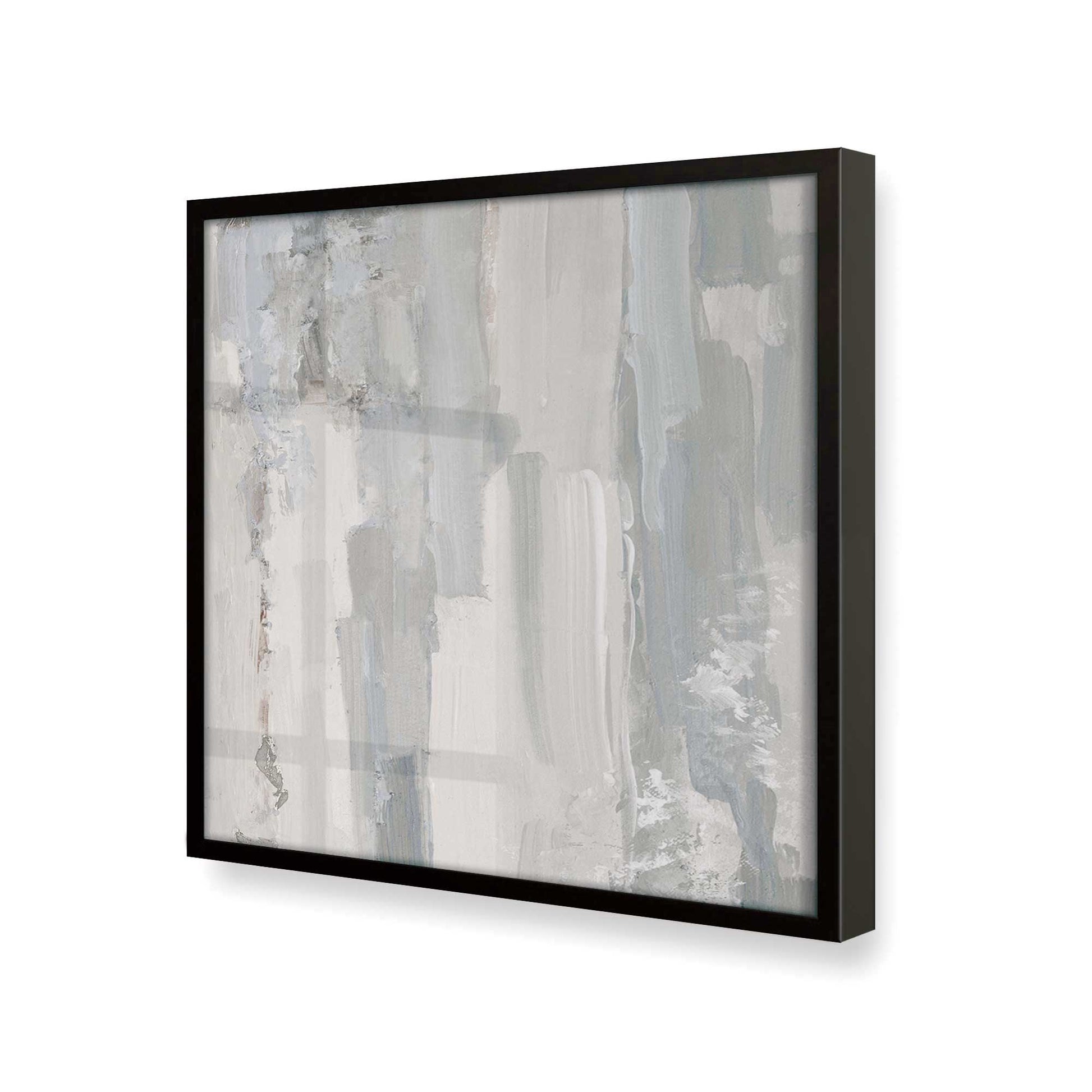 [Color:Satin Black], Picture of art in a Satin Black frame at an angle