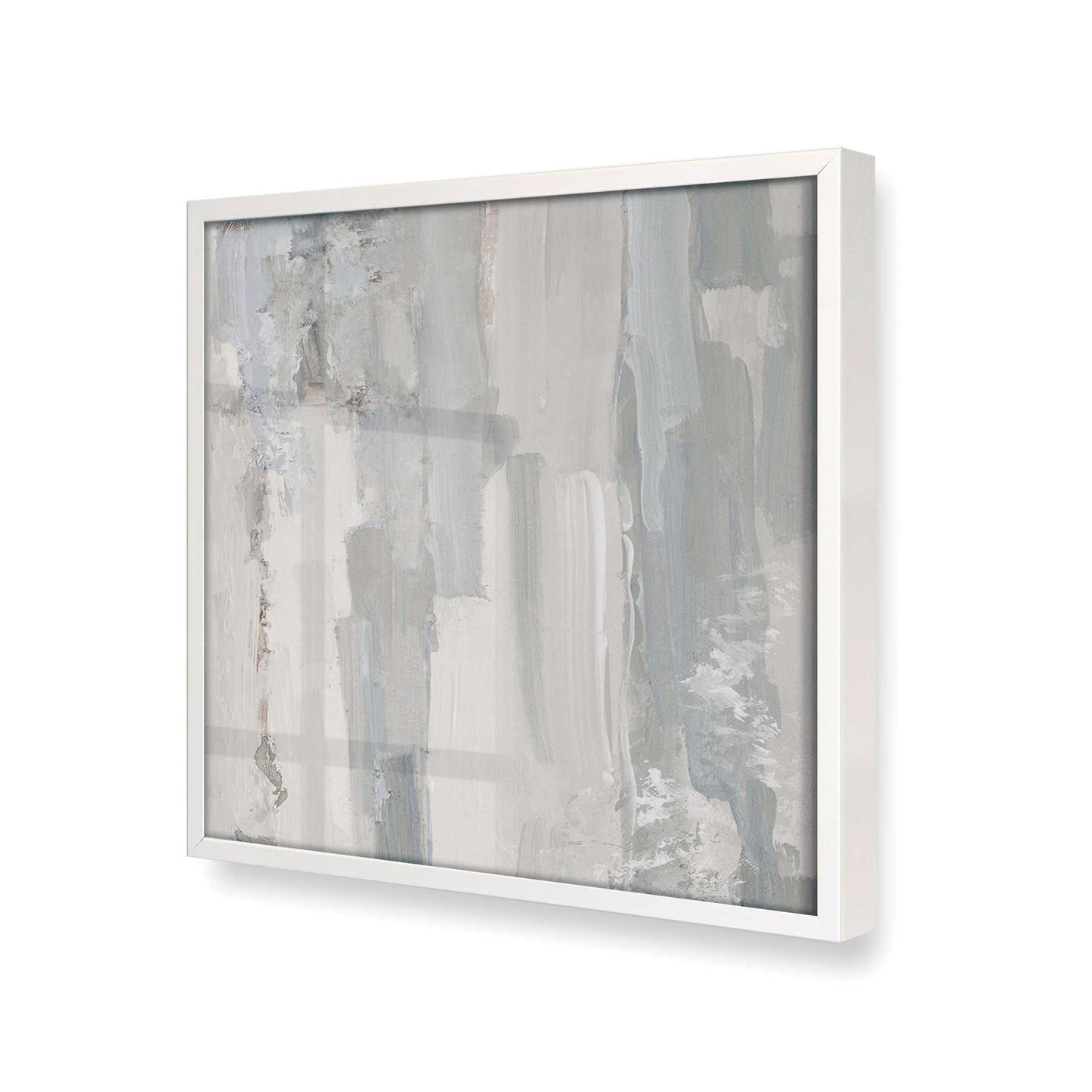 [Color:Opaque White], Picture of art in a Opaque White frame at an angle