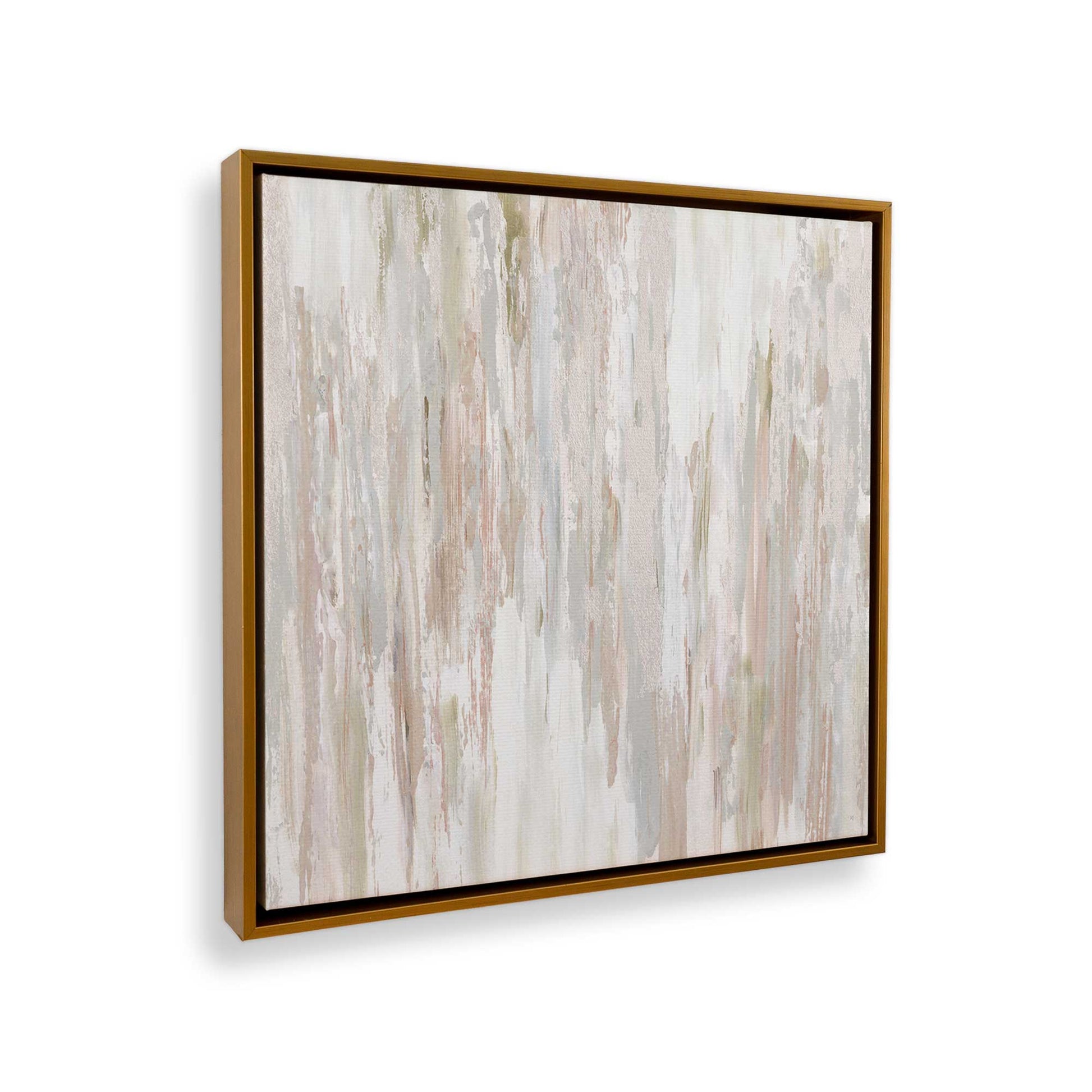 [Color:Polished Gold], Picture of art in a Polished Gold frame at an angle