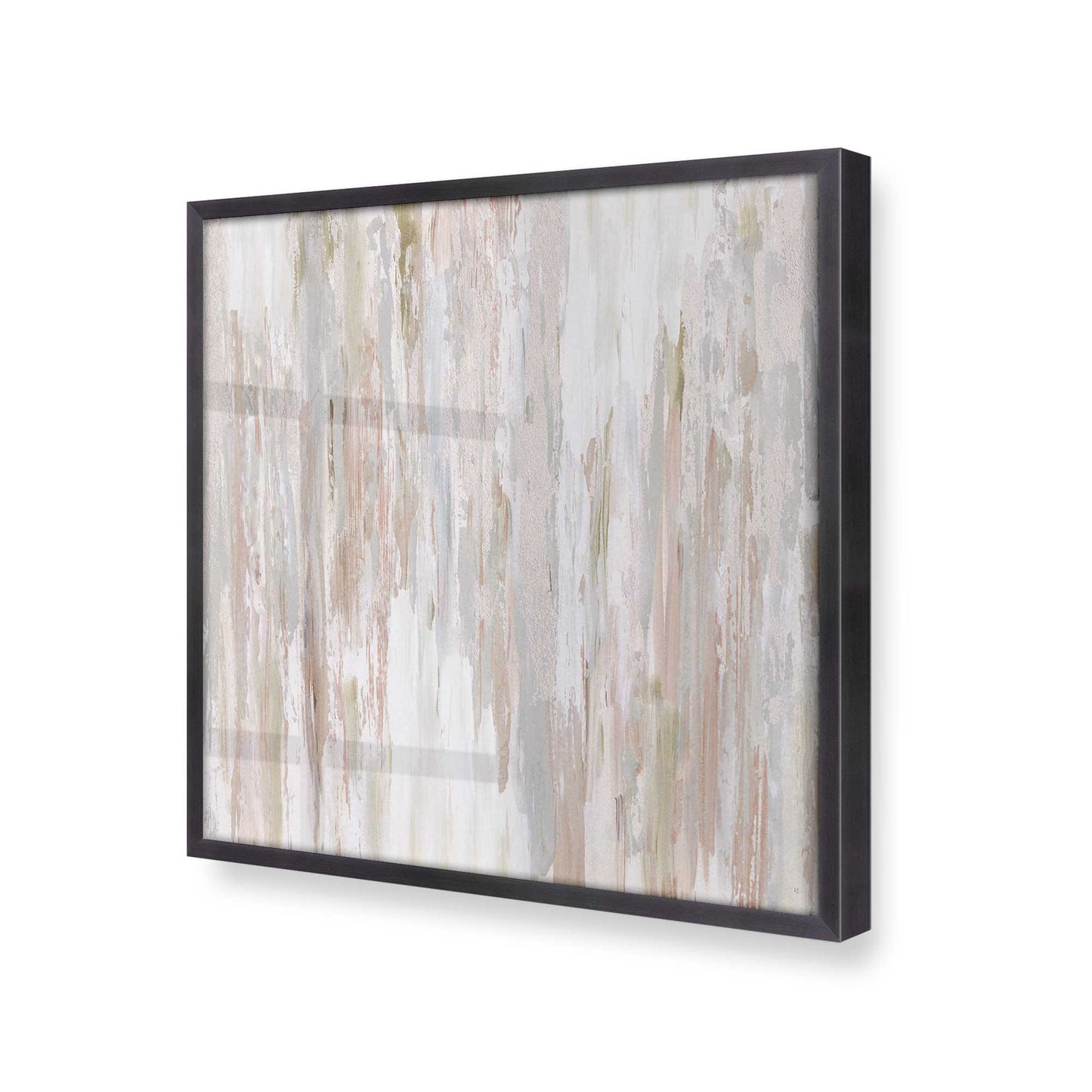 [Color:Weathered Zinc], Picture of art in a Weathered Zinc frame at an angle