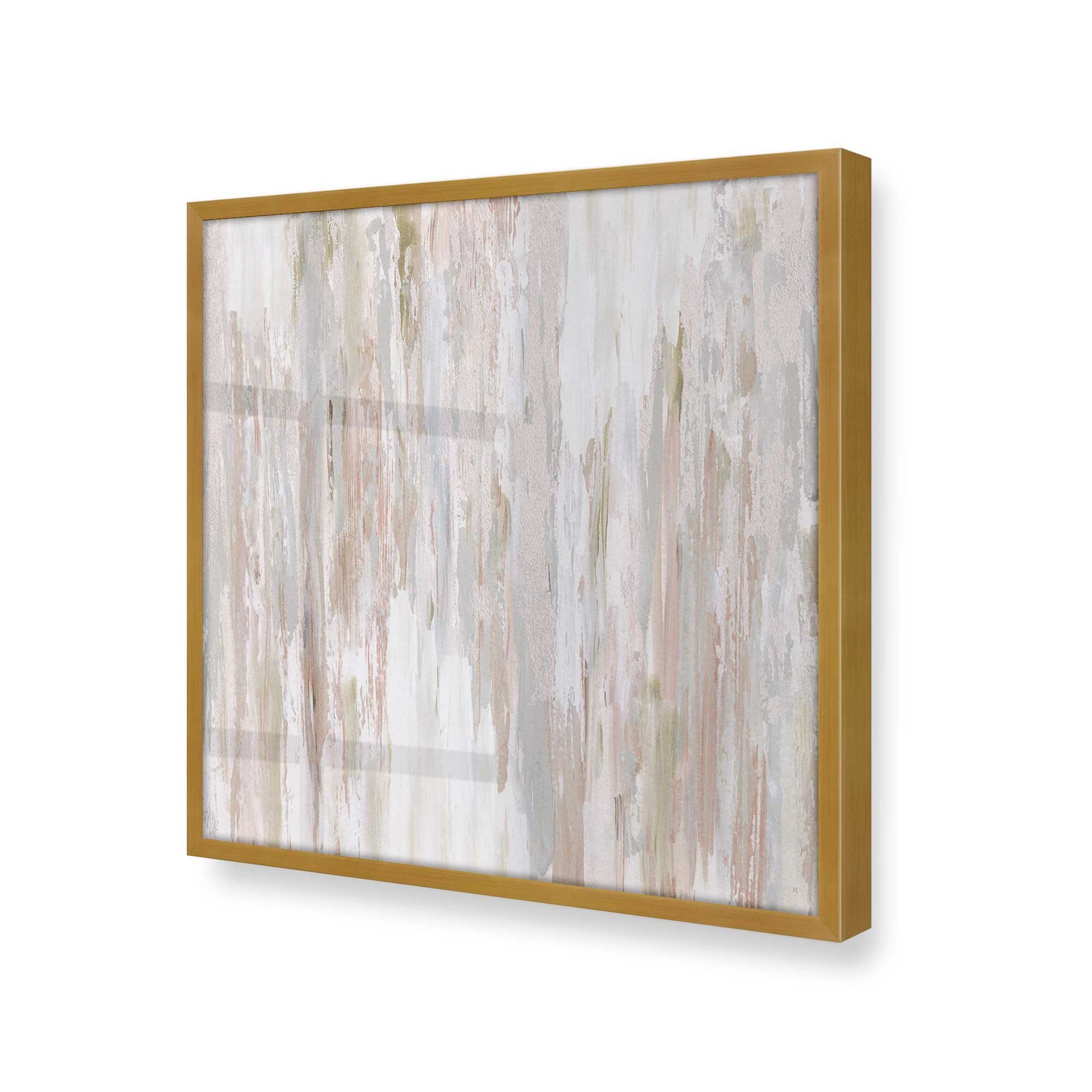 [Color:Polished Gold], Picture of art in a Polished Gold frame at an angle