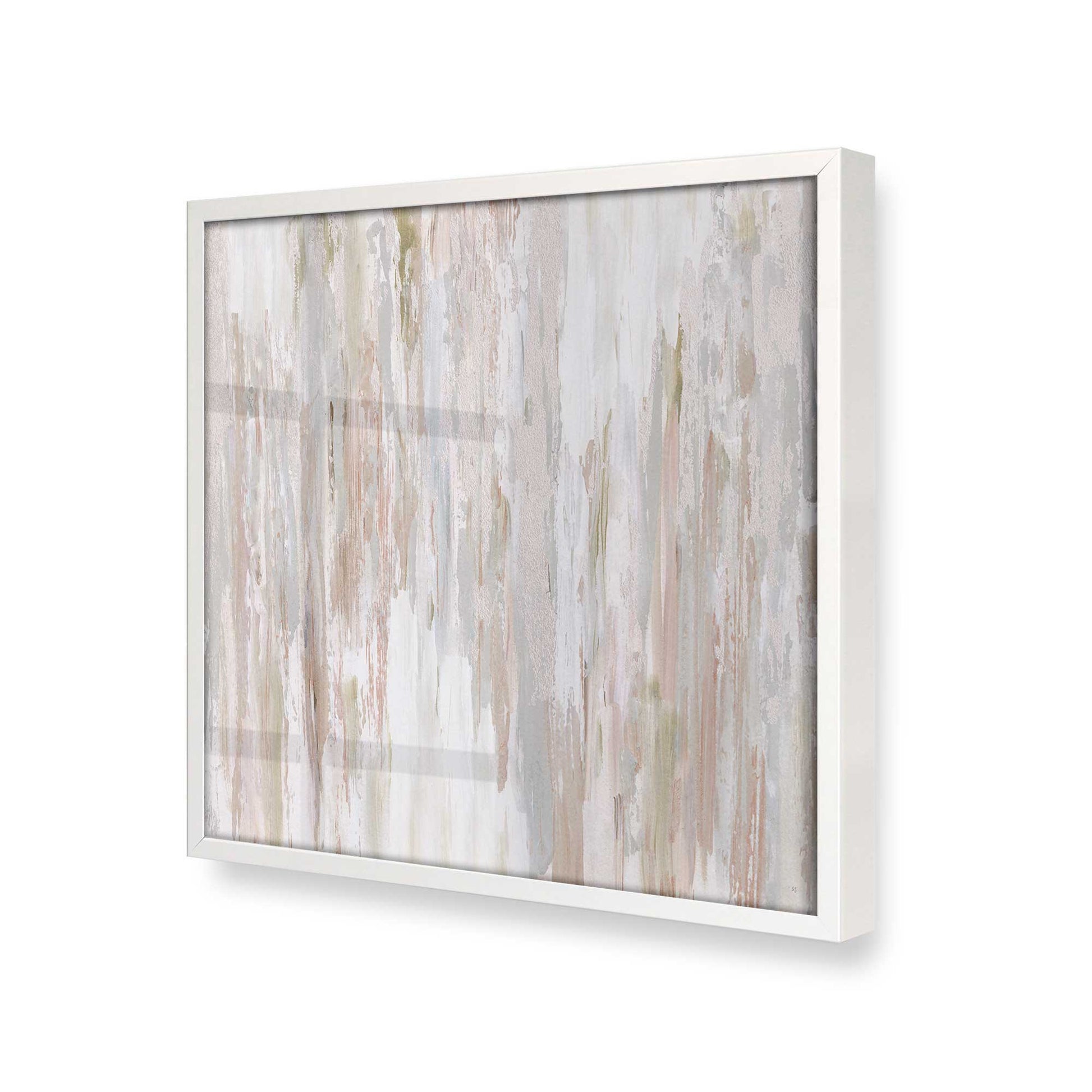 [Color:Opaque White], Picture of art in a Opaque White frame at an angle