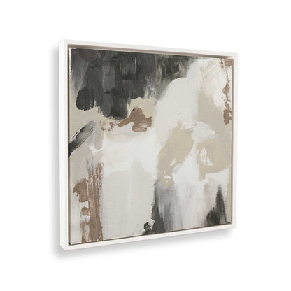 [Color:Opaque White], Picture of art in a White frame at an angle