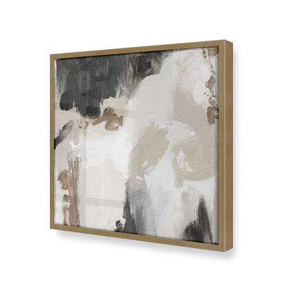 [Color:Brushed Gold], Picture of art in a Brushed Gold frame at an angle