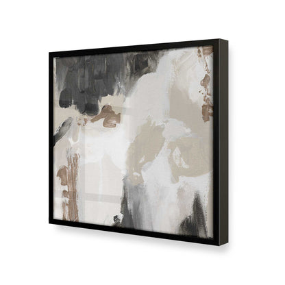 [Color:Satin Black], Picture of art in a Satin Black frame at an angle