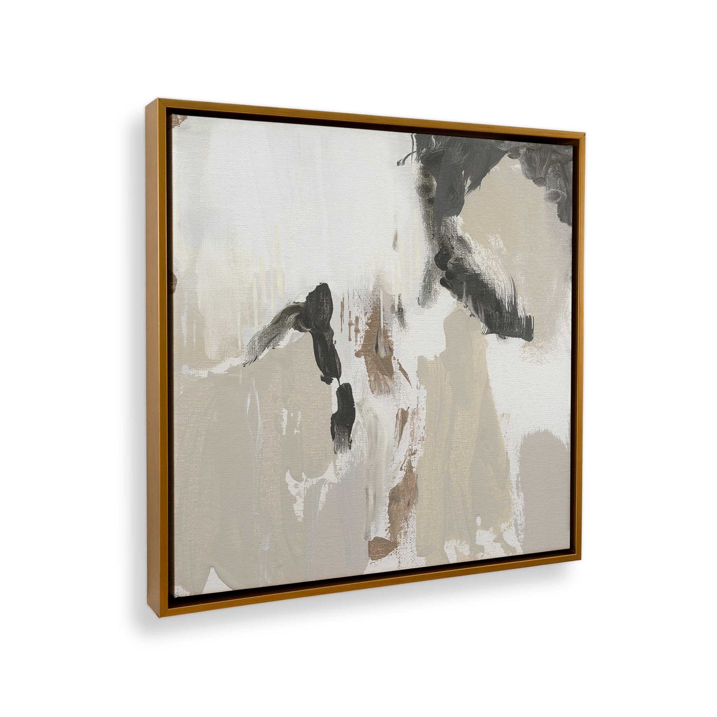 [Color:Polished Gold], Picture of art in a Polished Gold frame at an angle