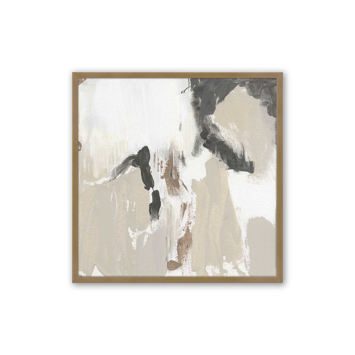 [Color:Brushed Gold], Picture of art in a Brushed Gold frame