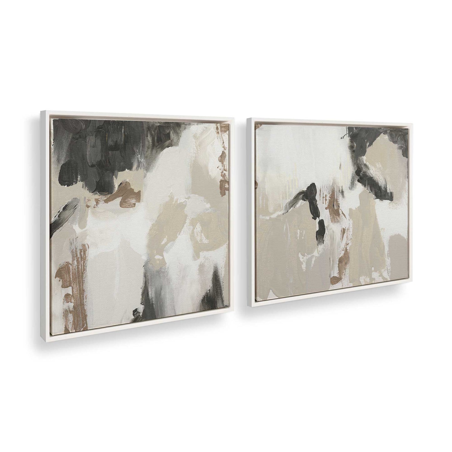 [Color:Opaque White] Picture of art in a White frame at an angle