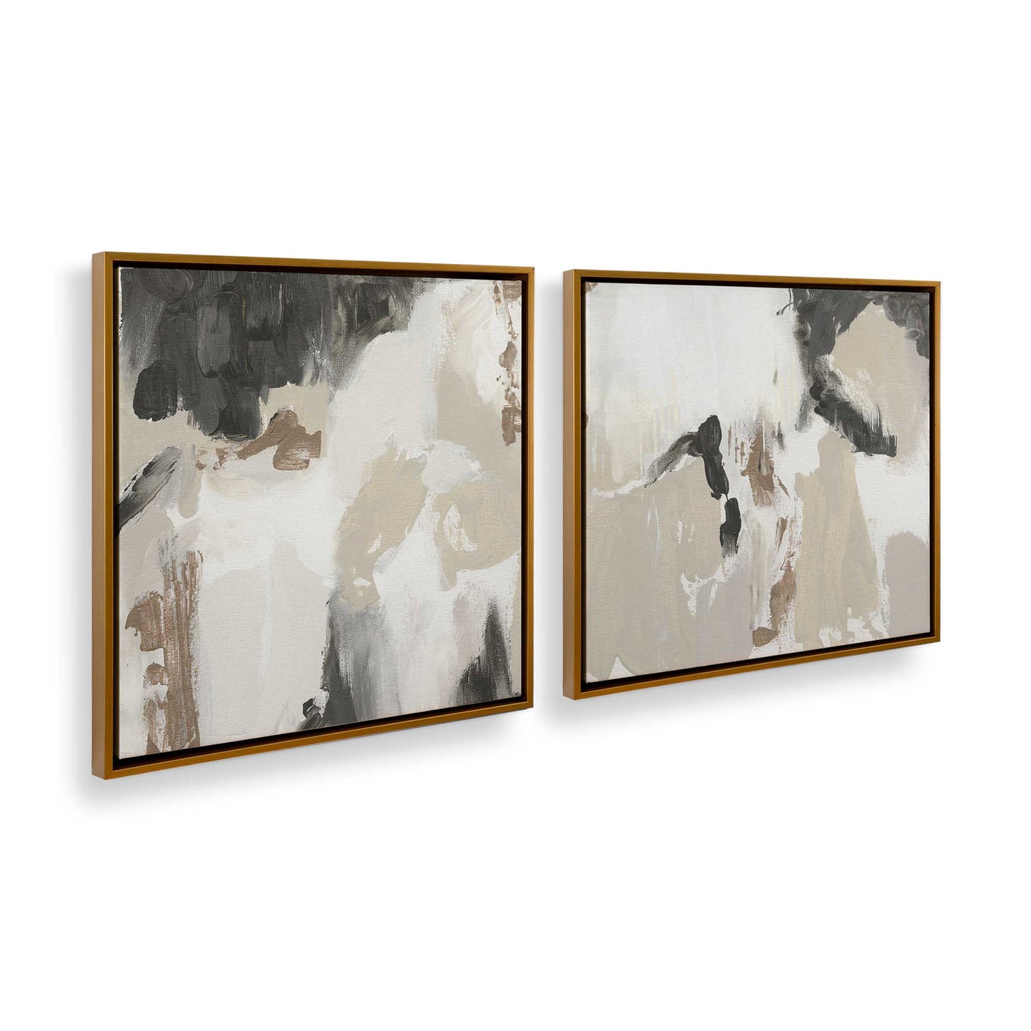 [Color:Polished Gold] Picture of art in a Polished Gold frame at an angle