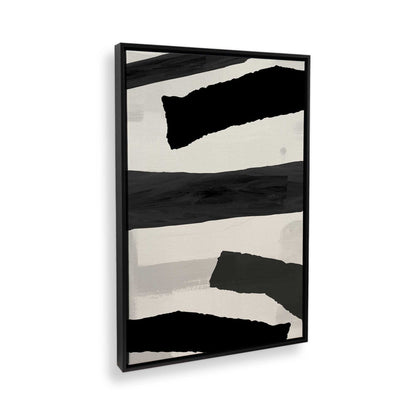 [Color:Satin Black], Picture of art in a Satin Black frame at an angle