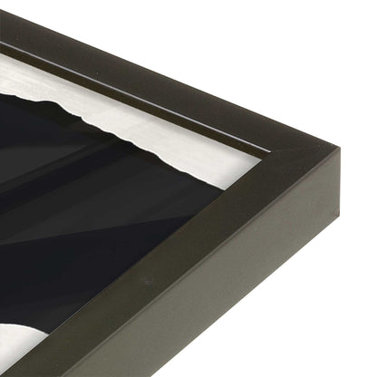 [Color:Satin Black], Picture of art in a Satin Black frame of the corner