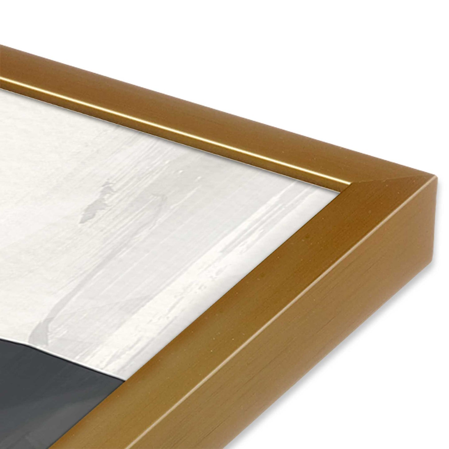 [Color:Polished Gold], Picture of art in a Polished Gold frame of the corner