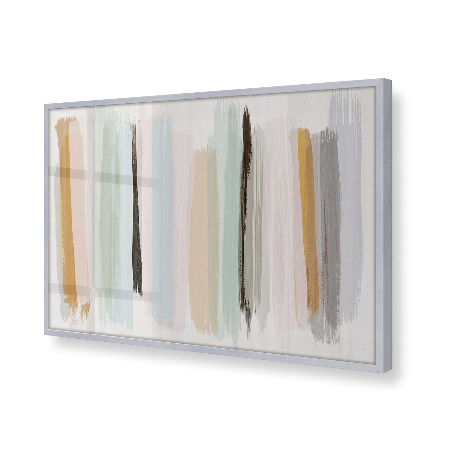 [Color:Polished Chrome], Picture of art in a Polished Chrome frame at an angle