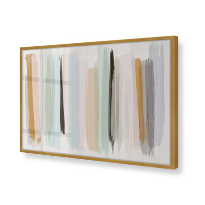 [Color:Polished Gold], Picture of art in a Polished Gold frame at an angle