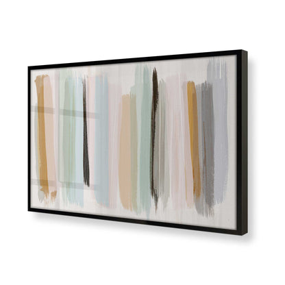 [Color:Satin Black], Picture of art in a Satin Black frame at an angle